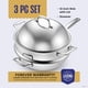 thumbnail image 4 of Juego de wok LEGEND COOKWARE de acero inoxidable de 5 capas, 5 L + tapa + vaporera, 4 of 9