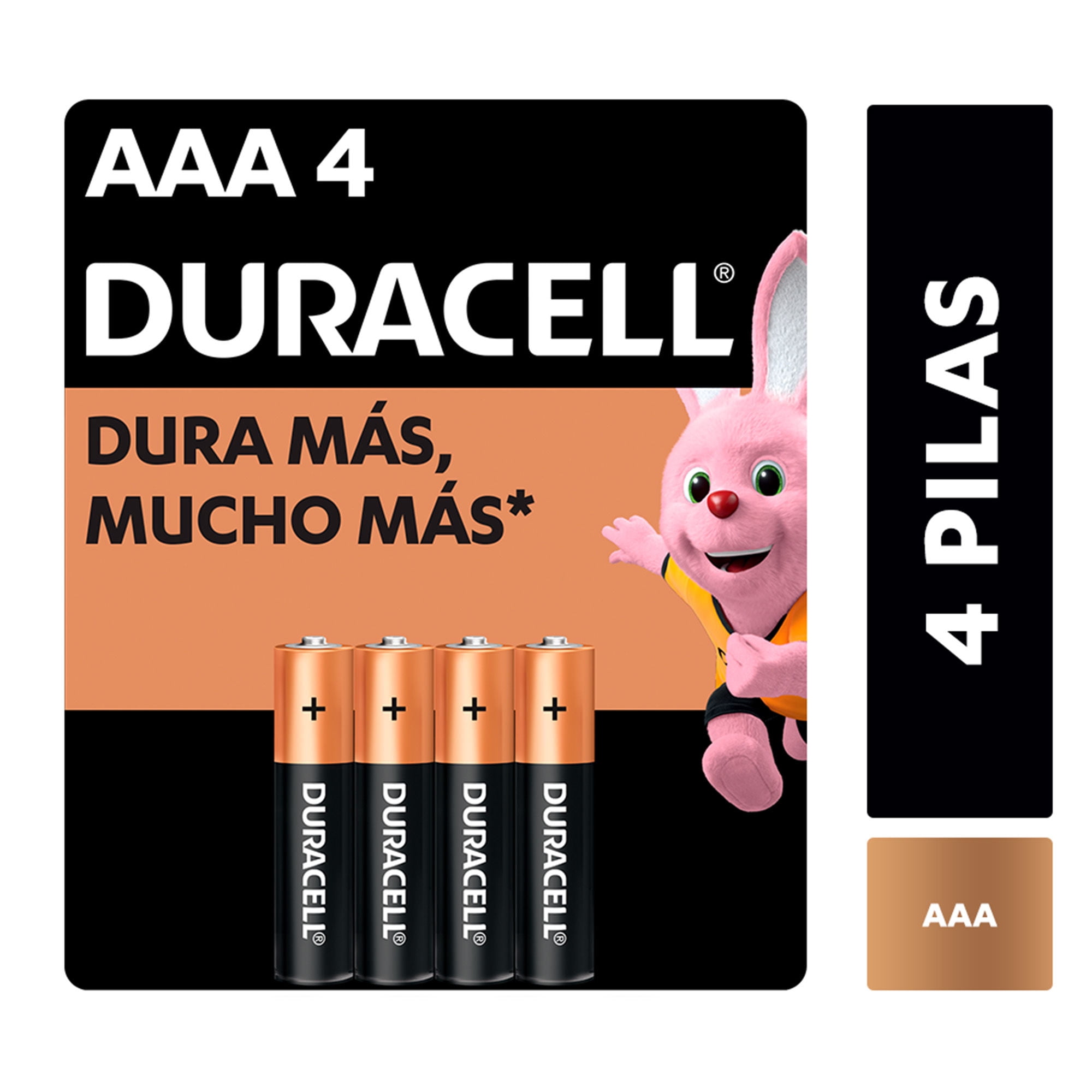 Pilas alcalinas AAA, 4 Un