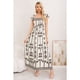 thumbnail image 2 of Maxi Vestido Verano Largo Mujer Estampado Geometrico Casual 3362, 2 of 3