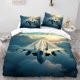 thumbnail image 1 of High Altitude Fighter Themed Bedding Set Duvet Cover and Pillowcase Set Soft and Comfortable, 1 of 5