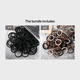 thumbnail image 1 of 50pcs/Set Women Girls Basic Hair Bands 1.57inch Simple Solid Colors Elastic Headband Hair Ropes Ties Hair Accessories Ponytail Holder, 1 of 5