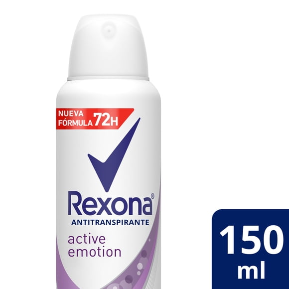 Desodorante Aerosol Rexona Women Active Emotion Mujer, 150 ml
