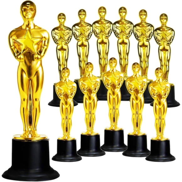 GiftExpress 12Pack 6 Gold Award Trophy, Award Statues, Stat