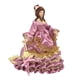 thumbnail image 4 of Casa De Mu?ecas Mu?ecas De Porcelana En Miniatura Dama Victoriana Falda Drapeada Púrpura, 4 of 5