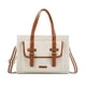 thumbnail image 1 of Ecosusi Bolso Tote Lienzo de Olivia para notebook 13" -Blanco y Marrón, 1 of 3
