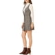 thumbnail image 4 of INSPIRE CHIC Vestido Pichi de Tirantes Sin Mangas para Mujer de Vuelta al Colegio con Estampado de Pata de Gallo S Marrón Negro, 4 of 8