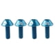 thumbnail image 2 of 4x tornillos de la jaula de la botella de agua de la bicicleta de aleación de aluminio ligero tornillos m6 azules, 2 of 5