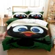 thumbnail image 2 of Anime Cute Calimero Bedding Set Duvet Cover Bed Set Quilt Cover Pillowcase Comforter king Queen Size Boys Adult Bedding Set, 2 of 5