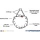 thumbnail image 2 of Collar de entrenamiento para perros Herm Sprenger 41 cm de acero inoxidable con púas, 2 of 9