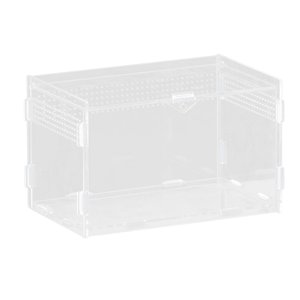 Ioensy - Caja De Cría De Reptiles, Espaciosa, Transparente Y Transpirable, Para Ranas Y Cangrejos Ermitaños, 20 X 12 X 12 Cm