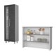 thumbnail image 2 of Kit Cocina Alacena + Barra Auxiliar Cocina Roble Gris Blanco, 2 of 6