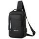 thumbnail image 1 of Mochila Bandolera Color Negro Moderna Puerto USB, 1 of 5