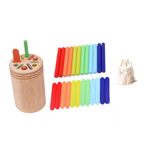 Montessori Niños Juguetes Color Clasificación Palos Para Niños Pequeños 2 3 Años 24 Unids Palos