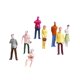 thumbnail image 3 of 100 Piezas Pintadas Modelo Tren Personas Figuras Pasajero Escala TT (1 A 100), 3 of 4