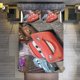 thumbnail image 5 of Cartoon Cars Lightning McQueen Friend Boys Room Decor Size Bedding Set for Kids 3 Piece Bedding with 1 Duvet Cover And 2 Pillowcases Queen Bed Sheets, 5 of 5
