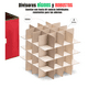 thumbnail image 3 of Caja Organizadora 64 Adornos Navideños Organizador Navidad - Verde, 3 of 6