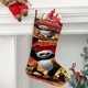 thumbnail image 2 of Kung Fu Panda Tema: Calcetines de Navidad, fino lino blanco para colgar en escaleras y chimenea, decoración navideña para el hogar, regalo de Navidad. 45cm × 32cm, 2 of 5
