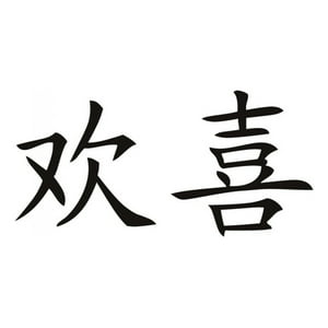 Rienda Libre Graphics - Decomural Happiness Chinese Symbol Ws-16086