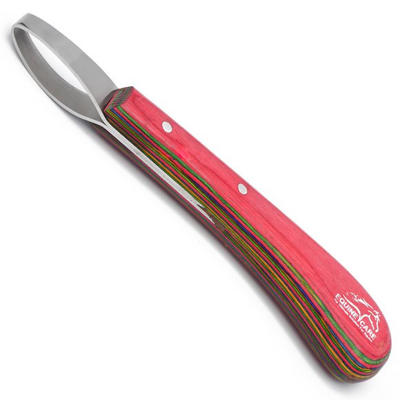 Cuchillo de aro para recorte de pezuñas Equine Care J2 de acero inoxidable