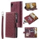 thumbnail image 1 of Premium Leather Flip Phone Case with Zipper Wallet for iPhone 14, 13, 12, 11 Pro Max, X, XS, XR, 8, 7, Plus SE 2020, 2022, 1 of 3