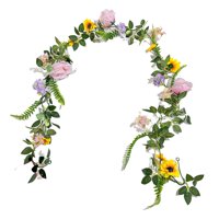 Bothyi - Guirnalda De Rosas Artificiales Realista Para Centro De Mesa De Chimenea De Aniversario