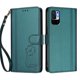 thumbnail image 3 of Funda Cartera Trébol para Xiaomi Poco M3 Pro 5G con Ranuras Tarjetas y Carga Inalámbrica Verde oscuro, 3 of 6