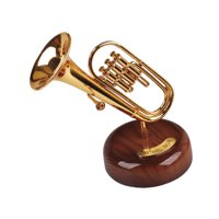 Magideal - Caja De Música De Saxofón Caja De Música Giratoria Regalo Ideal Objetos De Colección Mini Instrumento Musical Adorno Decoración Del Hogar Para La Sala 15 Cm X 17 Cm