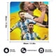 thumbnail image 2 of Lionel Messi-theme Hand Towel Soft Absorbent Kitchen Bathroom Hanging Hand Towel Quick-Dry Non-Shedding Household Small Square Towel 4pcs, 2 of 6