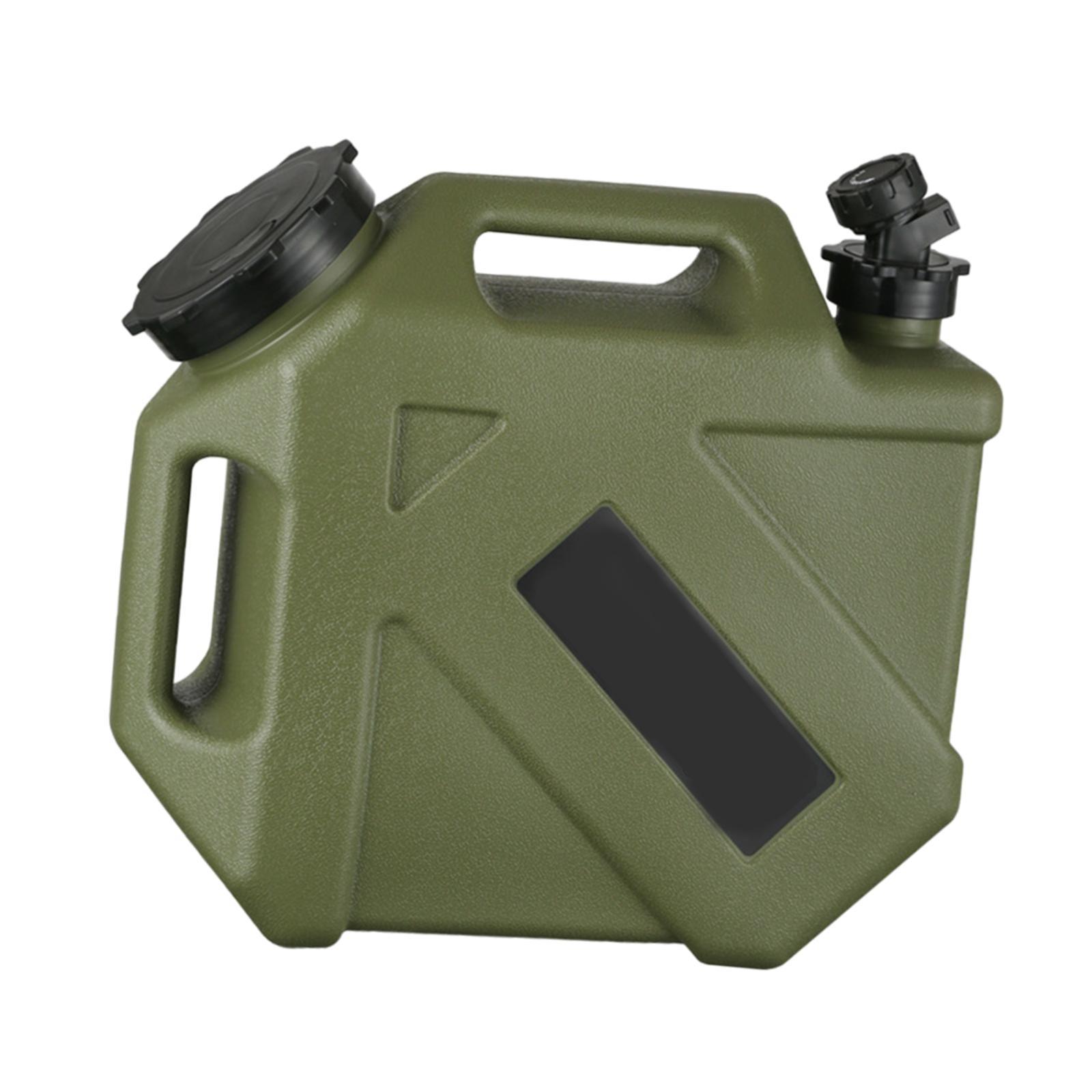 Magideal - Contenedor De Agua De 10L, Portador De Agua Portátil Con Asa, Jarra De Agua, Cubo De Agua Para Exteriores, Para Autocaravana, Barbacoa, Pesca, Camping
