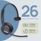 thumbnail image 4 of Auriculares Yealink WH64 Teams Mono Inalámbricos DECT y Bluetooth, 4 of 9