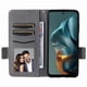 thumbnail image 4 of Funda Cartera para Motorola MOTO G05 4G Tapa Flip con Ranuras y Soporte Gris, 4 of 5