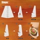 thumbnail image 3 of Respaldo para Caballete Lineco 30 cm Blanco - Pack de 25, 3 of 7