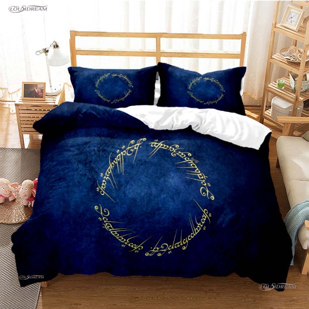 Lord of One R-Rings Casal All Season Duvet Cover Comforter Bedding set Soft Quilt Cover and Pillowcases Single/Double/Queen/ Bed Sheets