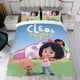 thumbnail image 4 of Cleo y Cuquín Conjunto de sábanas temático, trío de piezas, cómodo y amigable con la piel, diseño único, regalo de decoración para el hogar para familiares, amigos y fans,140cm *210cm, 4 of 6
