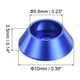 thumbnail image 2 of Arandelas de Copa Cónica M3, Juntas de Aluminio Anodizado para Tornillo RC/FPV/PC/Dron, Paquete de 10 (Azul Oscuro), 2 of 7