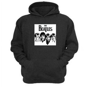 Genérico - Polerón Canguro The Beatles Gris Oscuro Talla Xl Unisex