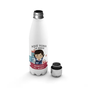 Creango - Botella Agua Termica Aqui Toma La Mejor Paramedico De Acero Inoxidable