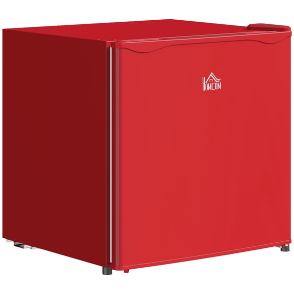 Minicongelador HOMCOM de 32 litros, compacto, vertical, con estante extraíble, color rojo