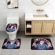 thumbnail image 2 of Jason Voorhees Viernes 13 Juego de 3 alfombras de baño de coral fleece: tapete de baño + alfombra de inodoro en forma de U + funda de tapa de inodoro en forma de O, 2 of 6