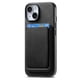 thumbnail image 3 of Funda de Cuero Magnética con Tarjetero para iPhone 14 Plus Cubierta Delgada Negro, 3 of 5