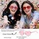 thumbnail image 4 of Gafas de sol Colrea en forma de corazón sin montura, transparentes, 12 pares, 4 of 7