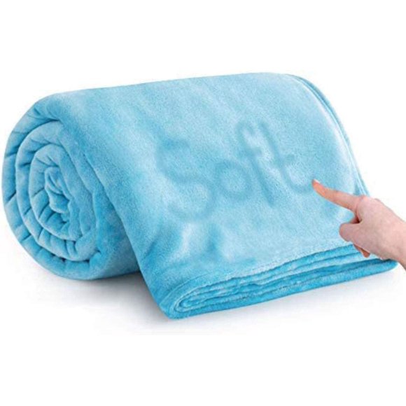 Manta MOONLIGHT20015 Queen 229x229 cm Azul Claro