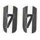 thumbnail image 1 of 2 Uds Espinilleras De Fútbol Protector Pequeñas Espinilleras De Fútbol Absorbentes De Golpes Negro Blanco 10x6cm, 1 of 3