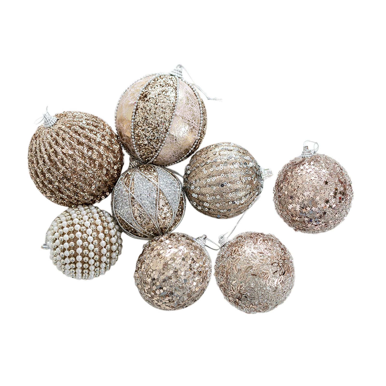 Magideal - Adornos Para Árboles De Navidad, Adornos Colgantes, Suministros Para Fiestas, Adornos Navideños Irrompibles Para Hacer Tú Mismo, Colgantes Para Fiesta 8 Piezas Redondas