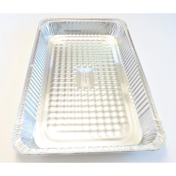 Sartenes desechables de aluminio de tamaño completo para mesa de vapor, 6,8 l, 50 unidades
