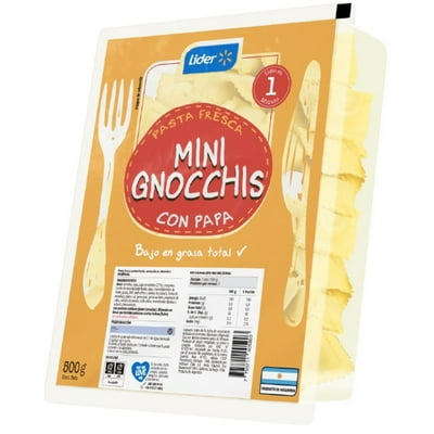 Pasta Fresca Gnocchitos Papa 500 G Lider