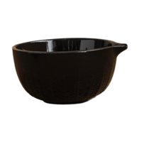 Magideal - Cuenco De Cerámica Para Matcha, Cuencos Para Mezclar, Accesorios, Taza De Té Japonesa, Hecha A Mano Para Amantes, Regalo Para Amigos, Preparación De M Negro