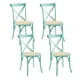 thumbnail image 1 of Pack de 4 Sillas Crossback Madera Rattan Menta, 1 of 3