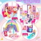 thumbnail image 2 of Doll House Style Shine, portátil y plegable, con más de 60 unidades y 2 muñecas, 2 of 7