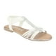 thumbnail image 3 of Sandalia Chalada Mujer Alki-1 Blanco Plana, 3 of 5